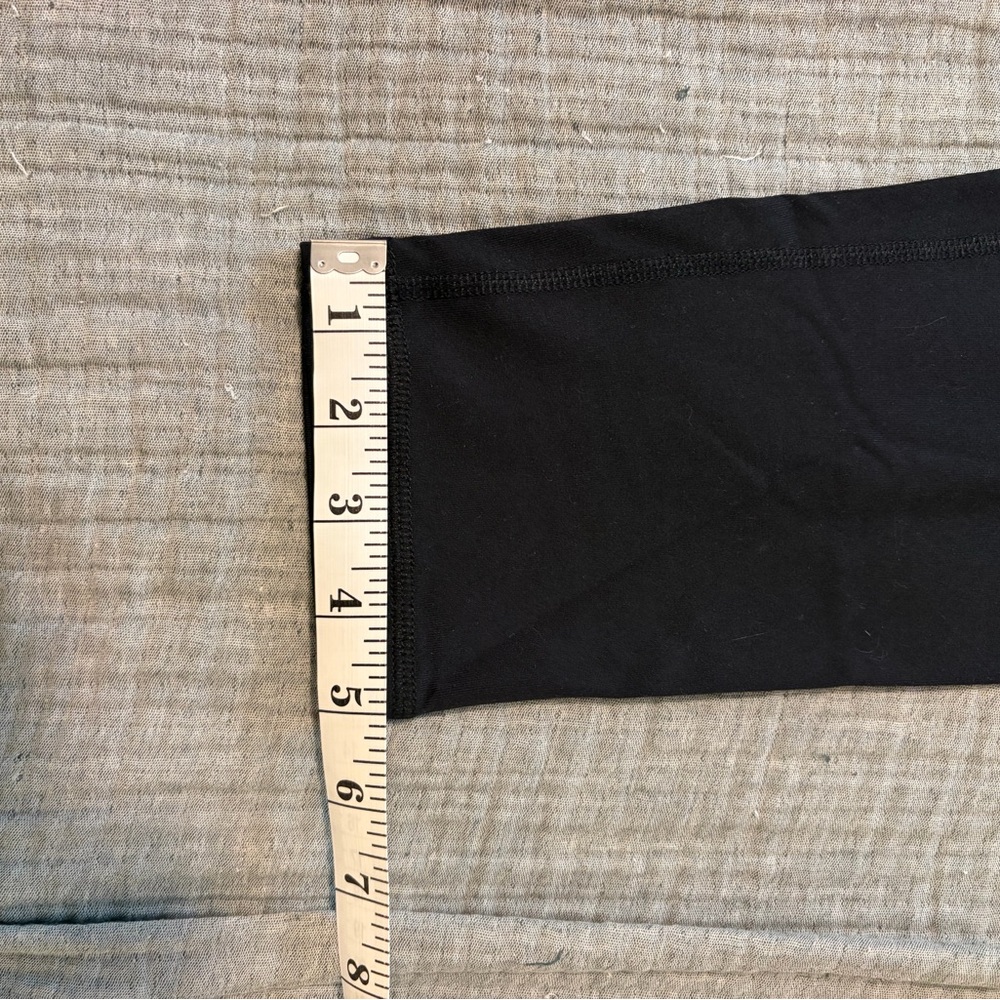 NWT: 90 Degree By Reflex | Black Highwaisted Cropped Leggings - Picture 7 of 7